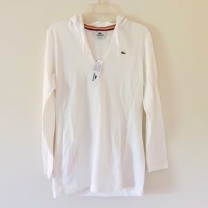 NWT Lacoste women’s hooded tunic, sz 8
